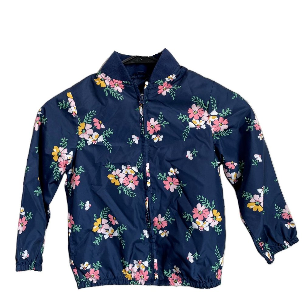 Carter's Navy Blue Floral Windbreaker Jacket